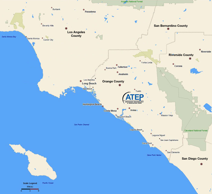Regional area of ATEP location